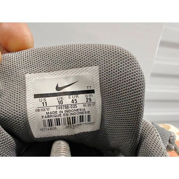 Nike Air Max 95 Essential Grey Men’s Running Shoes Size 11 749766-025 - Picture 5 of 6